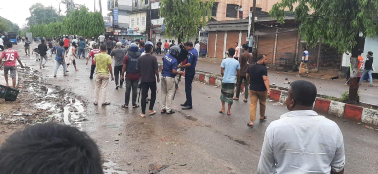 হবিগঞ্জে দু'পক্ষের সংঘর্ষে অর্ধশতাধিক আহত